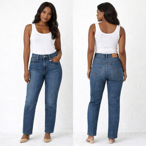 Levis 721 High Rise Skinny Jeans Womens 27 Blue Medium Wash Stretch Denim